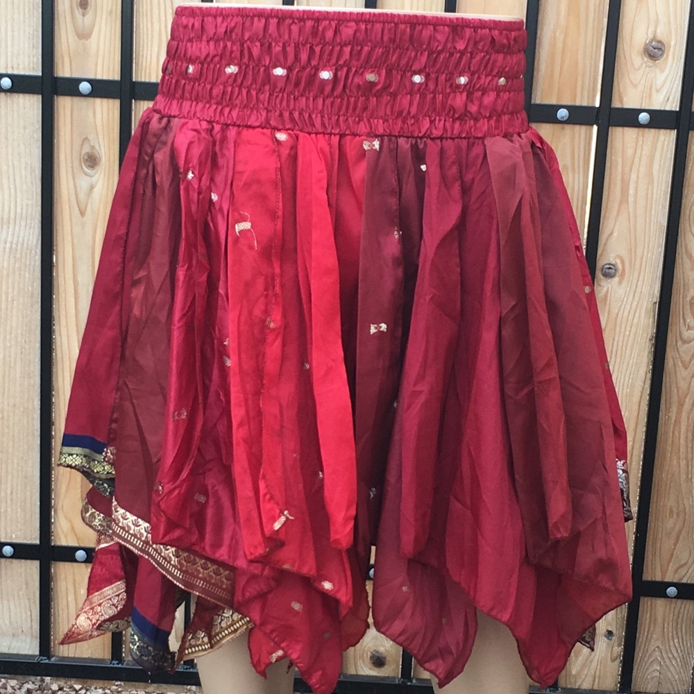Silk Gypsy Skirt for Fairy, Pixie, Pirate Costume